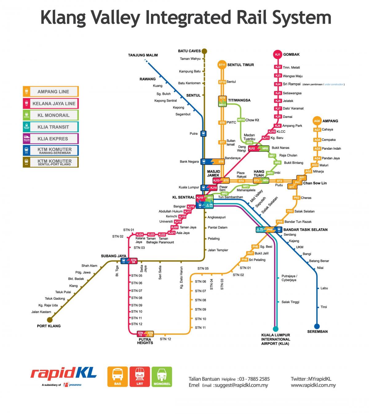 malaysia garraio mapa