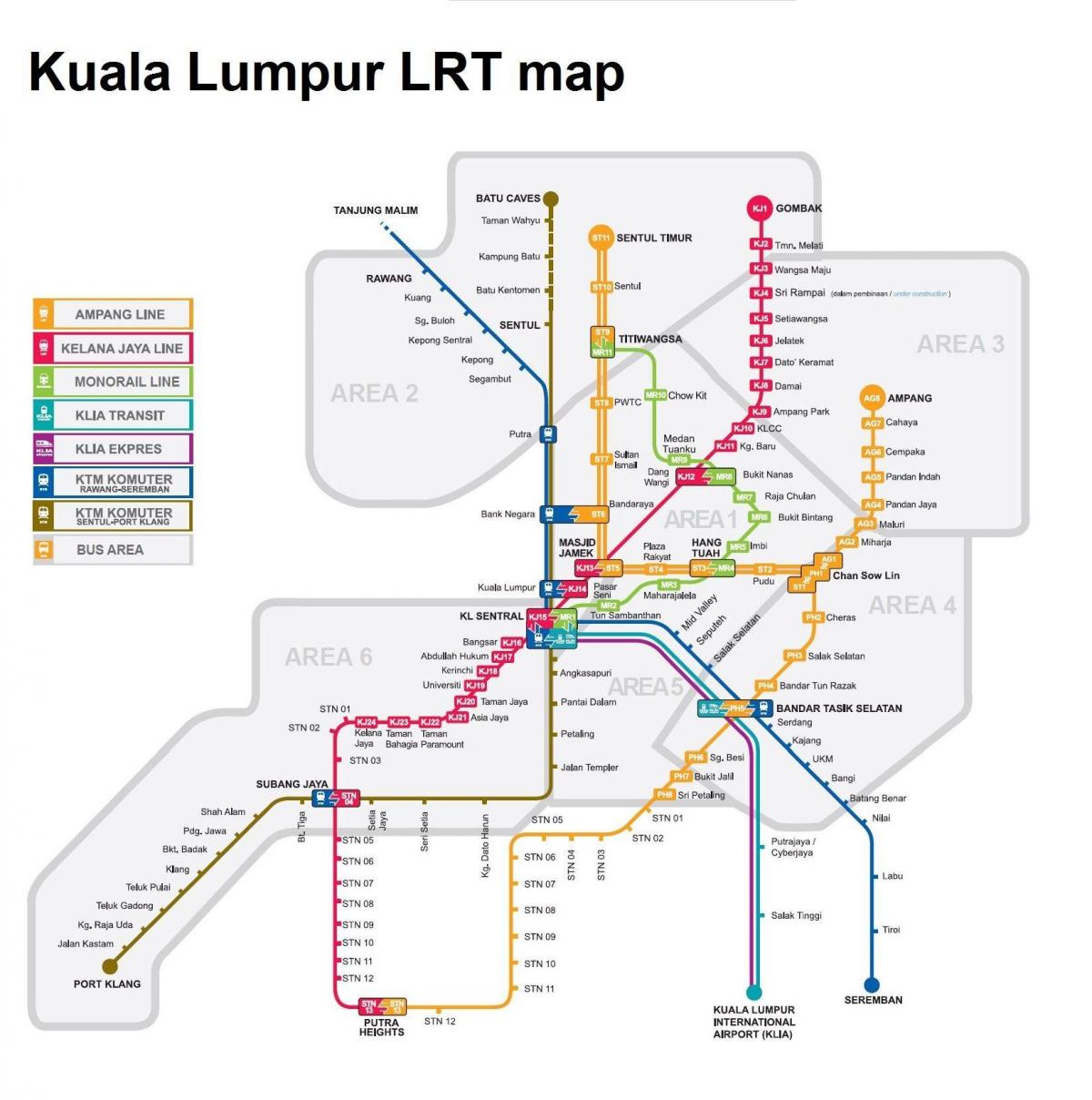lrt mapa malaysia 2016