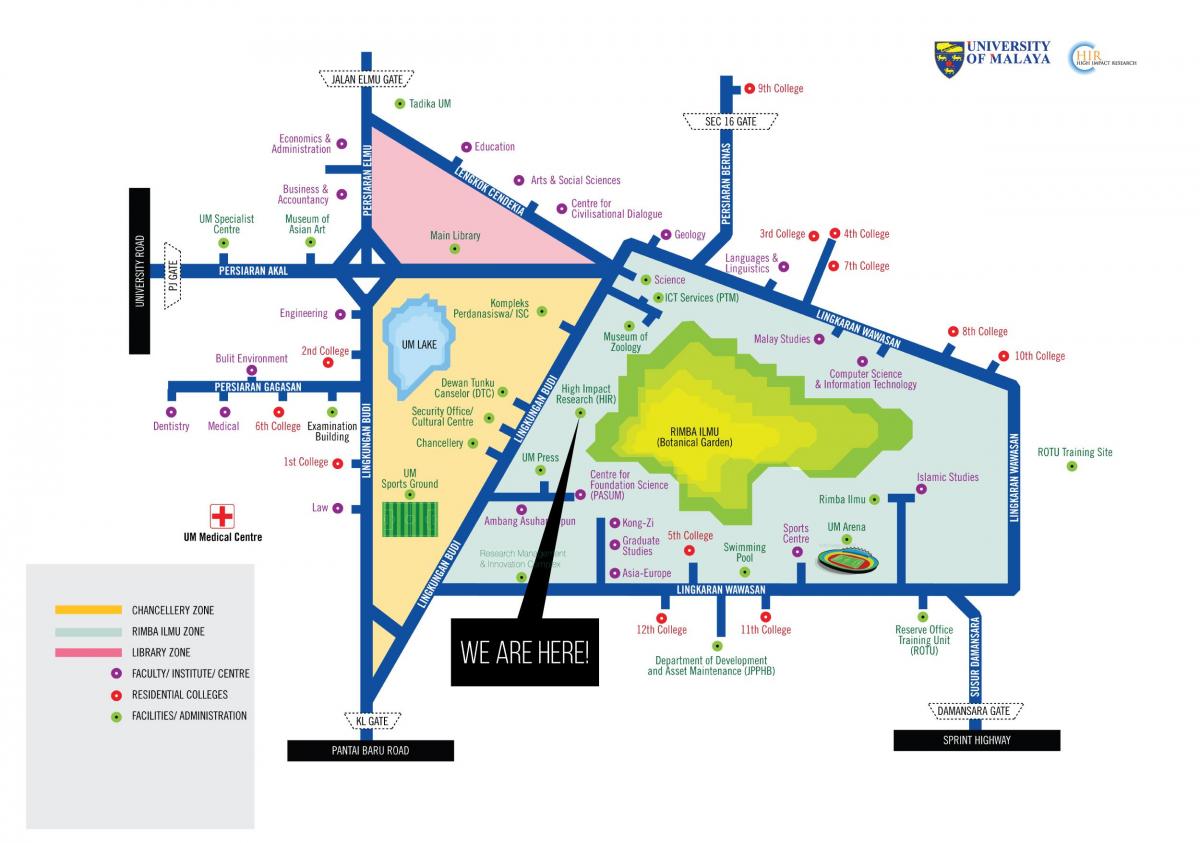 Mapa unibertsitate malaya