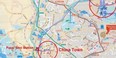Chinatown, kuala lumpurren mapa