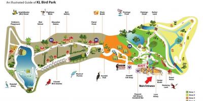 Mapa hegazti park