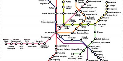 Malaysia metro mapa