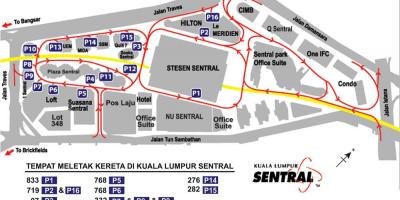 Kuala lumpurren sentral mapa