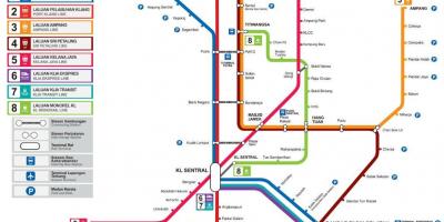 Kuala lumpurren tren geltokia mapa