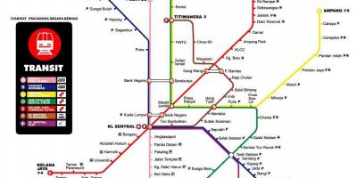 Metro mapa kuala lumpurren